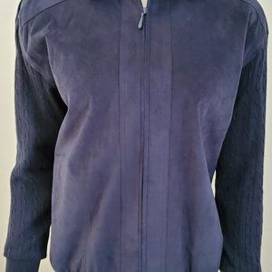 Women's Vintage Jacket Blue Wool Blend DA-RUE